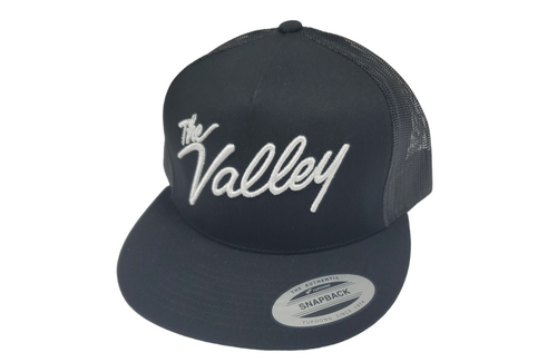 'The Valley' Black Trucker Hat