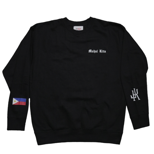 Mahal Kita Crewneck Sweatshirt- Black