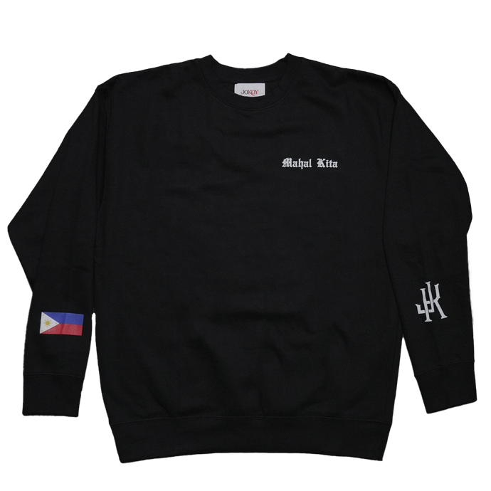 Mahal Kita Crewneck Sweatshirt- Black