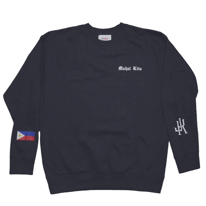 Mahal Kita Crewneck Sweatshirt- Navy
