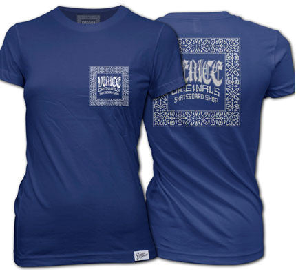 Bandana Logo Women's Navy T-Shirt