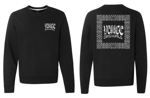 Traditional Black Crewneck Sweatshirt