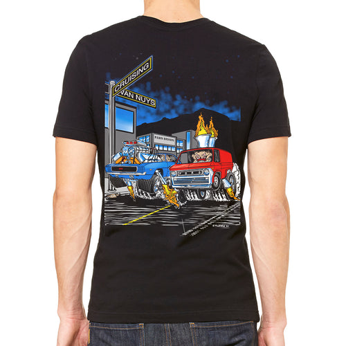 Cruisin' Van Nuys Men's Black Tee