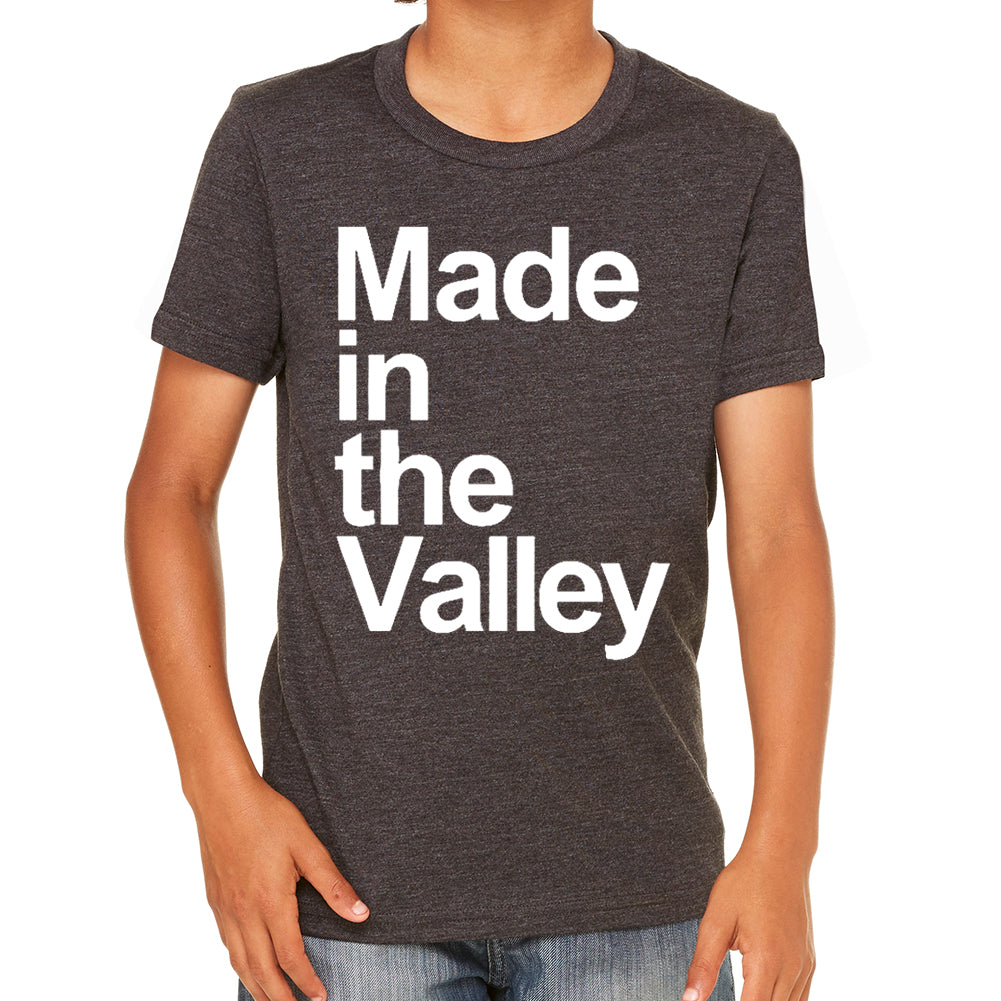 Made in The Valley Tri Blend Black Youth Tee