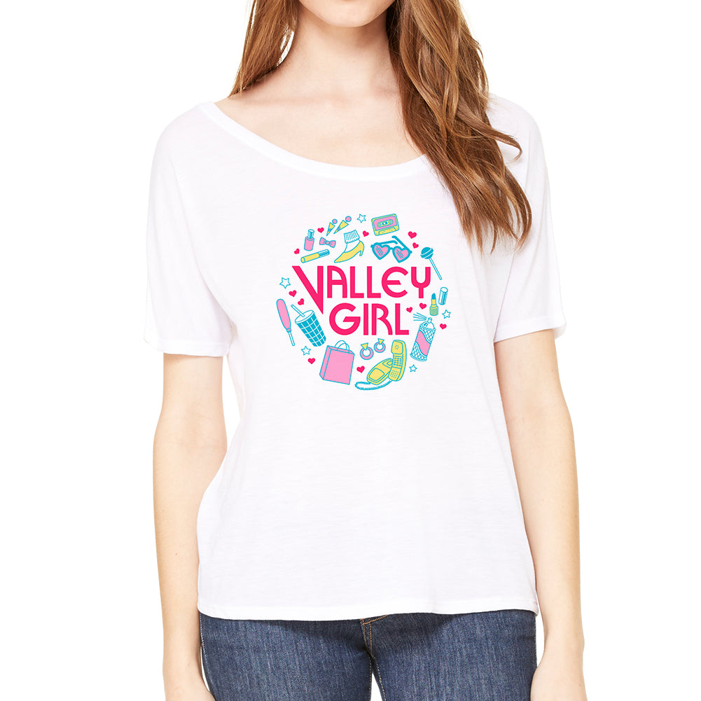 Valley Girl White Scoop Women's Tee