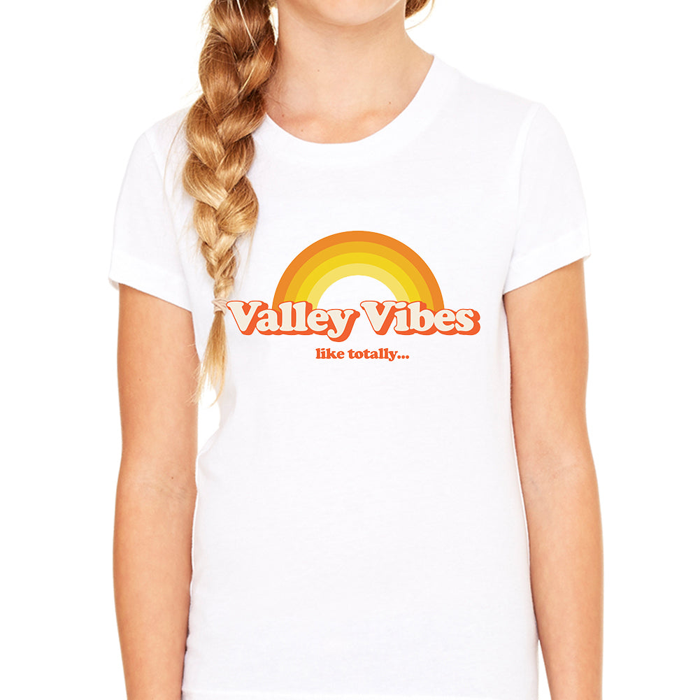 Valley Vibes White Youth Tee