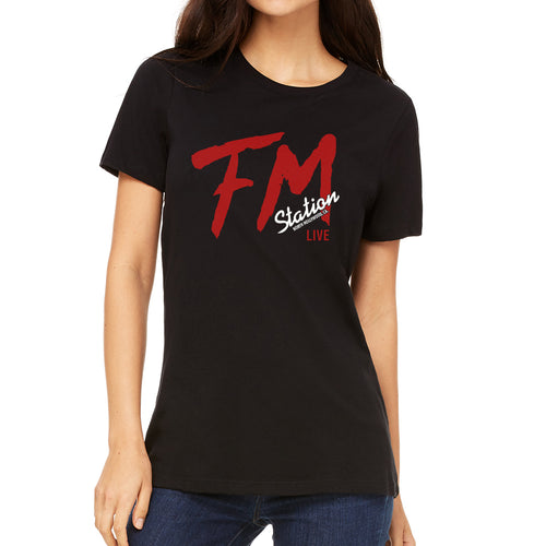 FM Station Women's Black T-Shirt