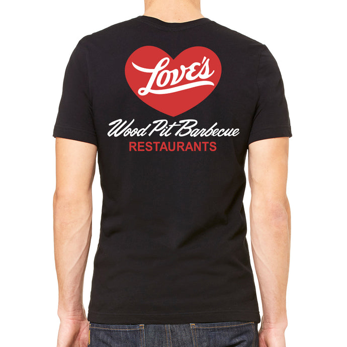 Love's BBQ Men's Black T-Shirt