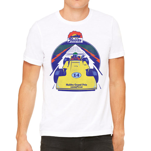 Malibu Grand Prix Formula One White Men's T-Shirt