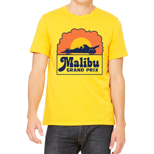 Malibu Grand Prix Logo Men's Yellow T-shirt