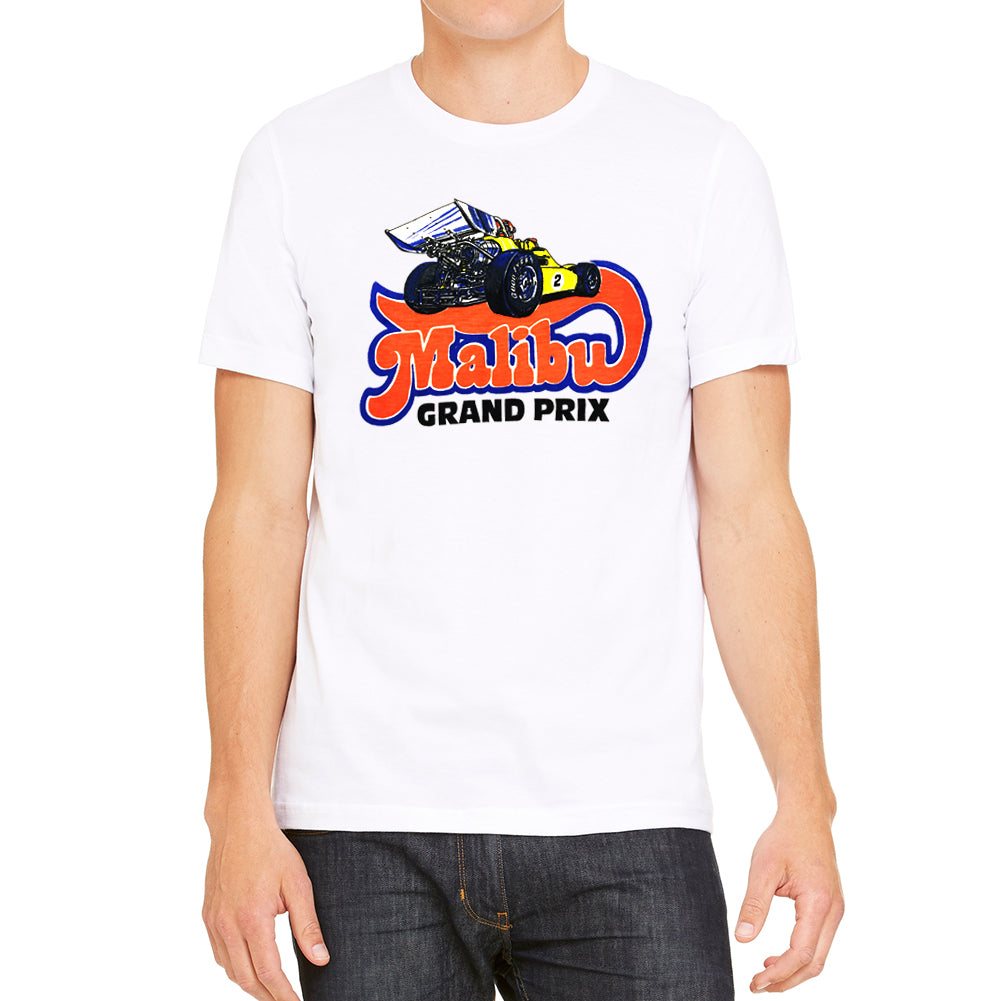 Malibu Grand Prix Logo 2.0 Men s White T Shirt Small Valley Relics