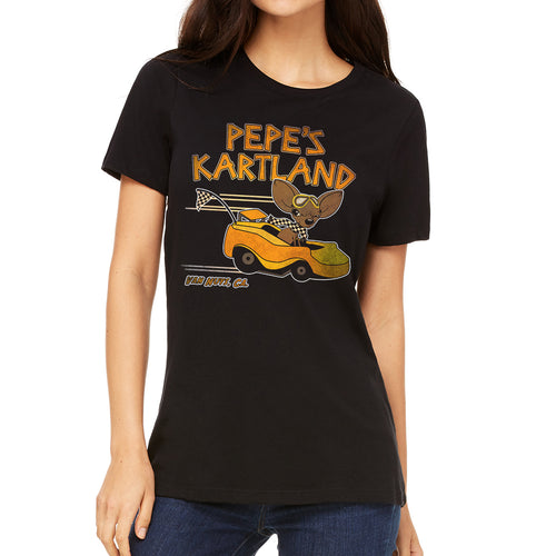 Pepe's Kartland Women's Black T-Shirt