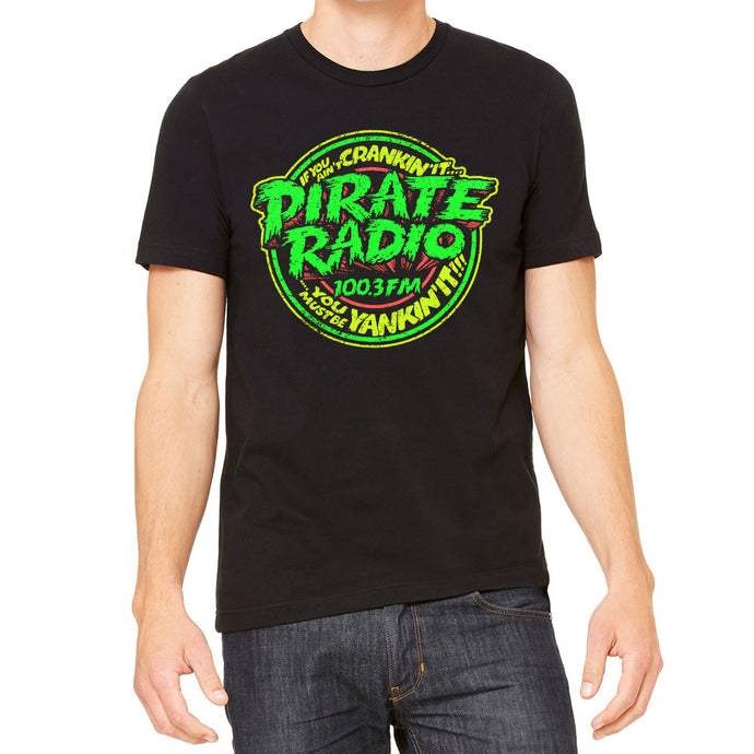 Pirate Radio Men's Black T-Shirt