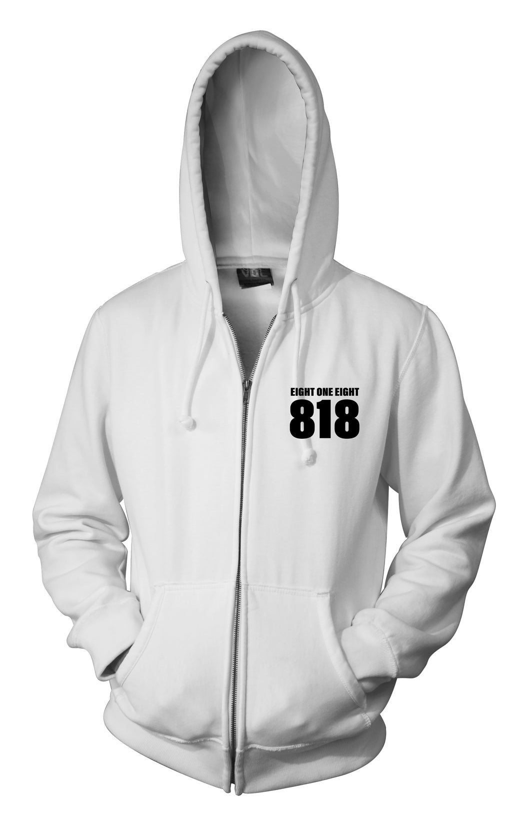 Made in the Valley White Zip Hoodie